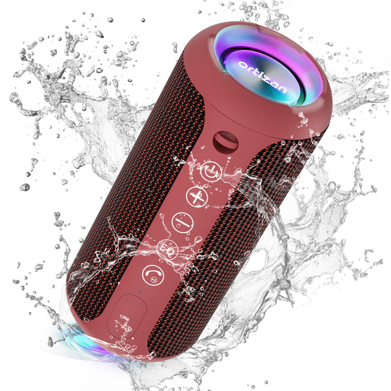 Ortizan 24W 휴대용 Bluetooth 스피커 (레드)