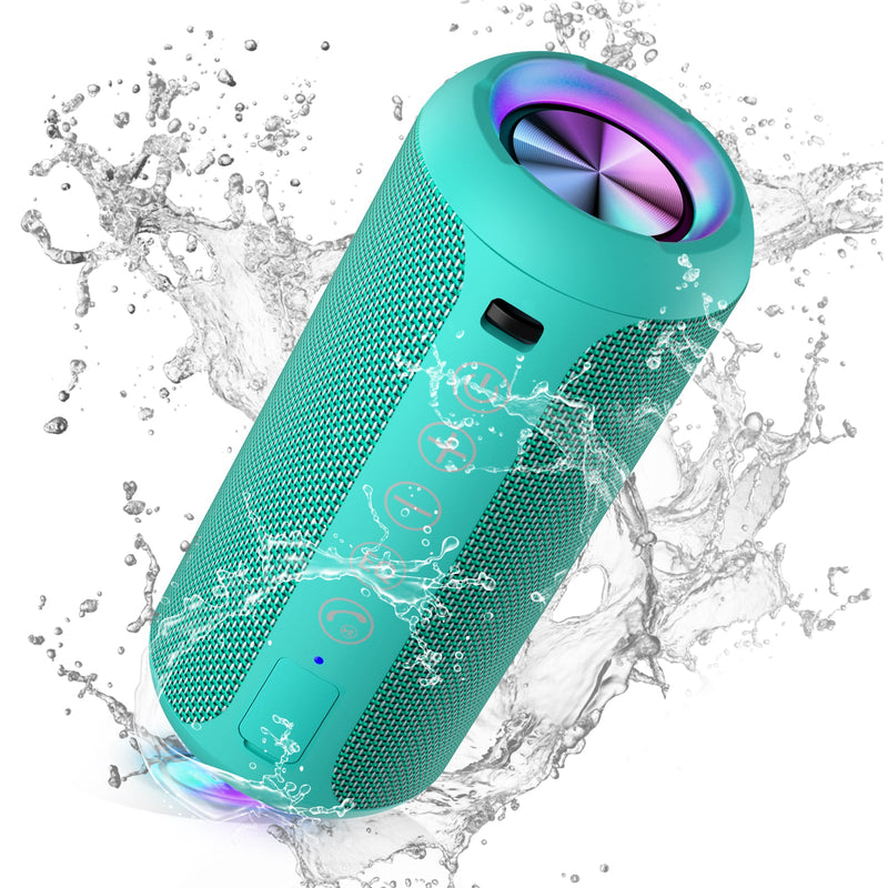 Ortizan 24W 휴대용 Bluetooth 스피커 (블루 그린)