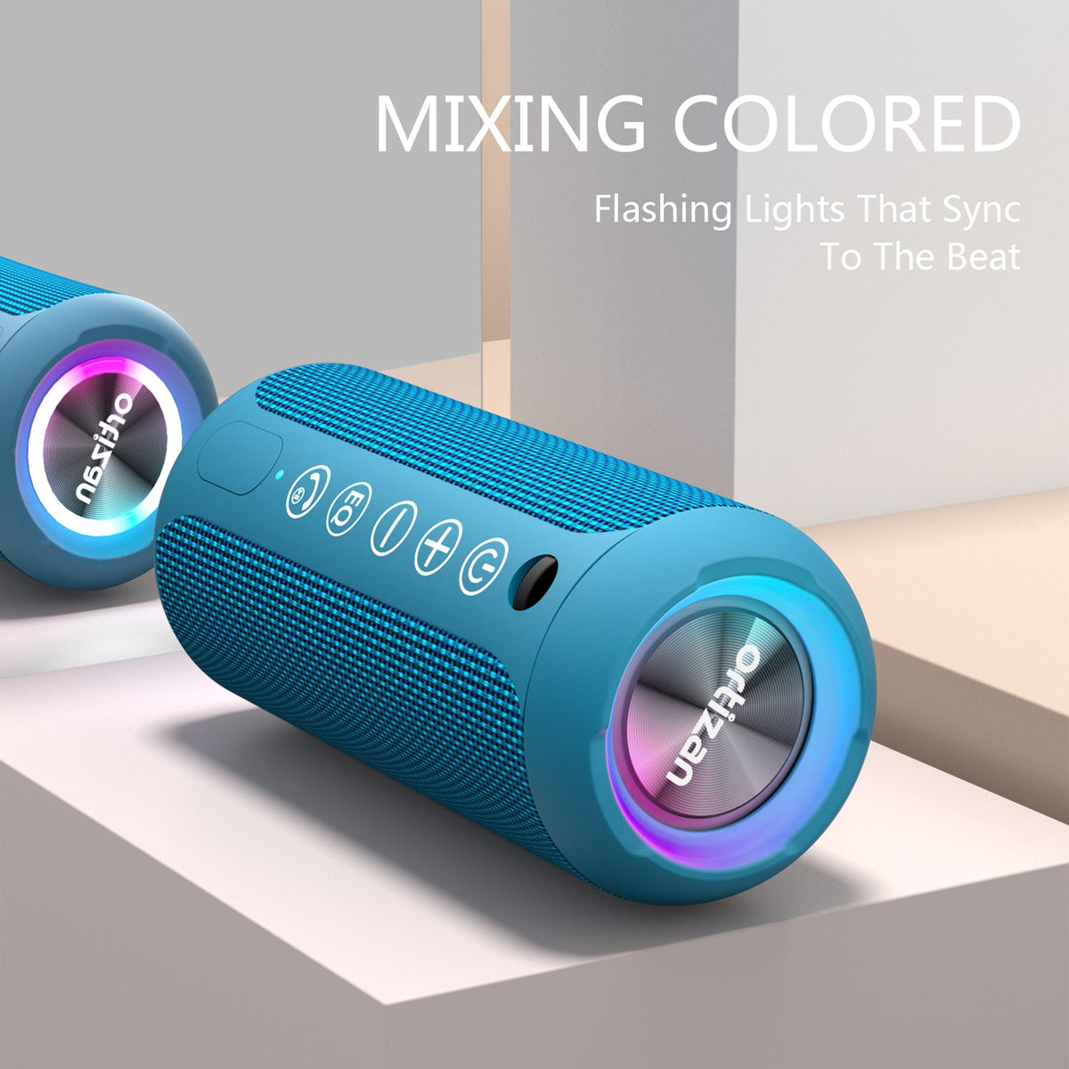 Ortizan 24W 휴대용 Bluetooth 스피커 (블루) (상품 이미지 2)
