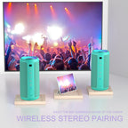 Ortizan 24W 휴대용 Bluetooth 스피커 (블루 그린) (상품 이미지 7)