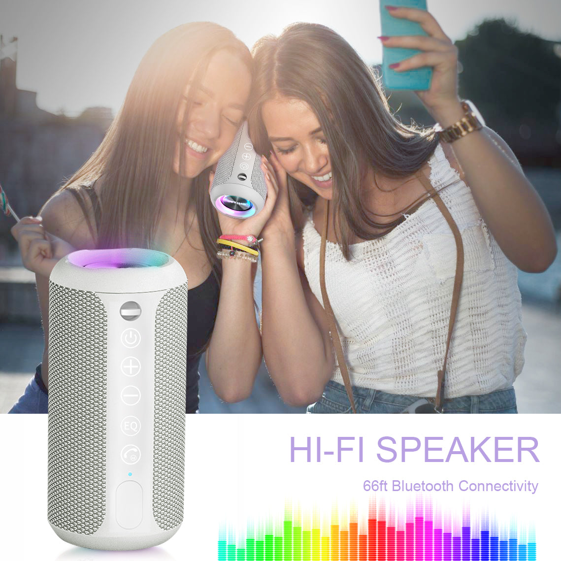 Ortizan 24W 휴대용 Bluetooth 스피커 (그레이) (상품 이미지 7)
