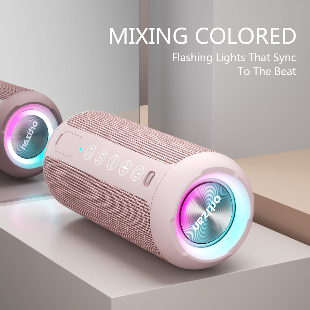 Ortizan 24W 휴대용 Bluetooth 스피커 (핑크) (상품 이미지 2)