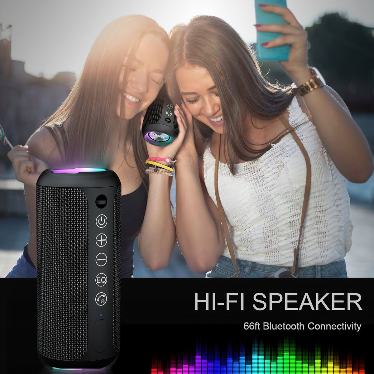 Ortizan 24W 휴대용 Bluetooth 스피커 | IPX7·최대 30시간 (상품 이미지 4)