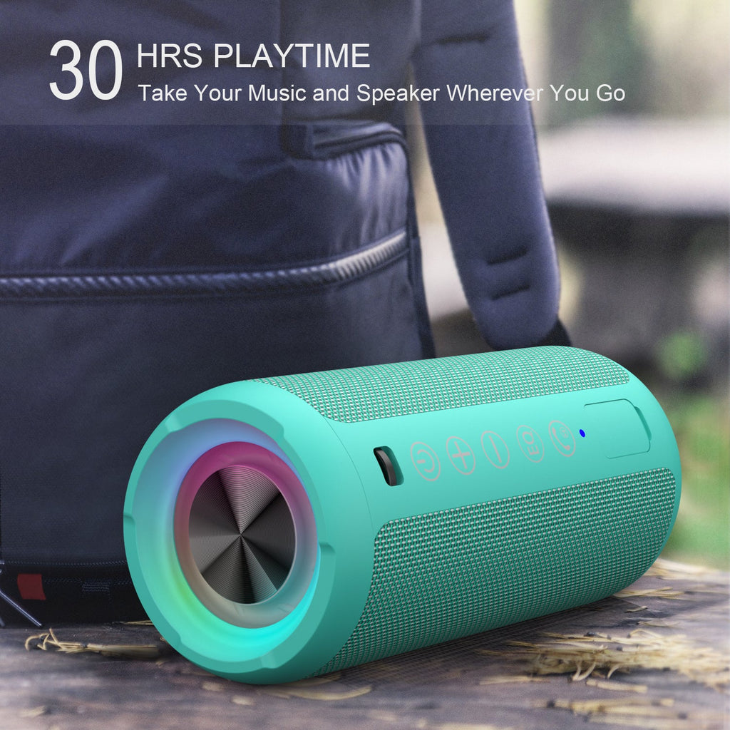 Ortizan 24W 휴대용 Bluetooth 스피커 (블루 그린) (상품 이미지 5)