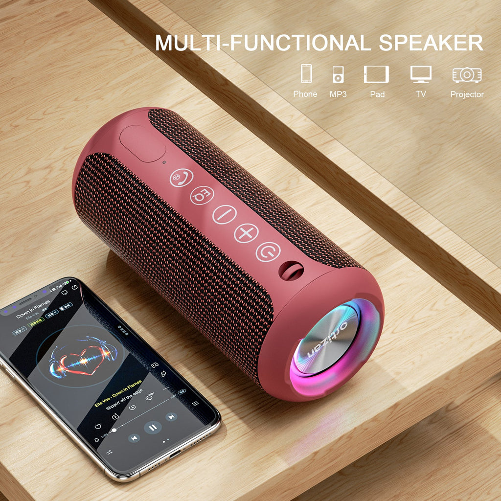 Ortizan 24W 휴대용 Bluetooth 스피커 (레드) (상품 이미지 4)