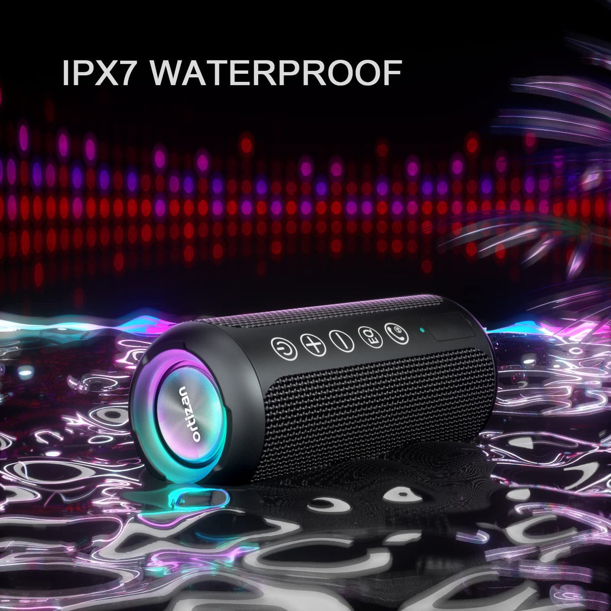 Ortizan 24W 휴대용 Bluetooth 스피커 | IPX7·최대 30시간 (상품 이미지 2)