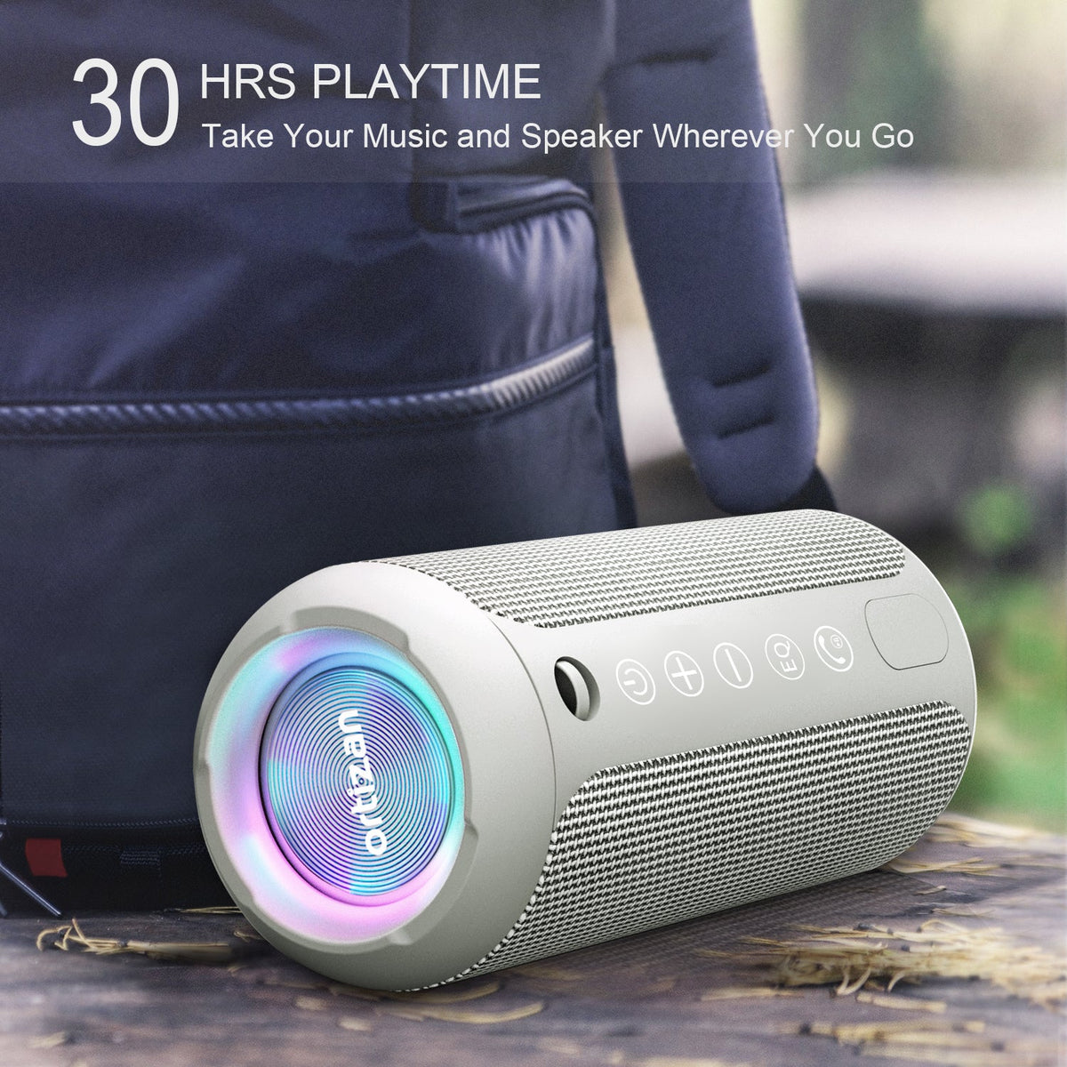 Ortizan 24W 휴대용 Bluetooth 스피커 (그레이) (상품 이미지 4)