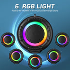 Ortizan 100W 휴대용 Bluetooth 스피커 | IPX7·RGB 조명·12시간 (상품 이미지 8)