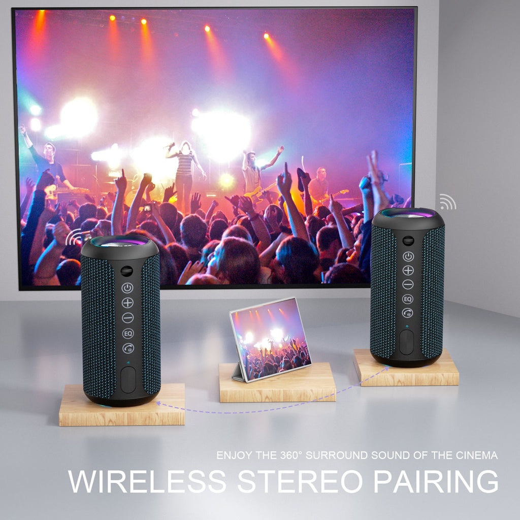 Ortizan 24W 휴대용 Bluetooth 스피커 (네이비) (상품 이미지 7)