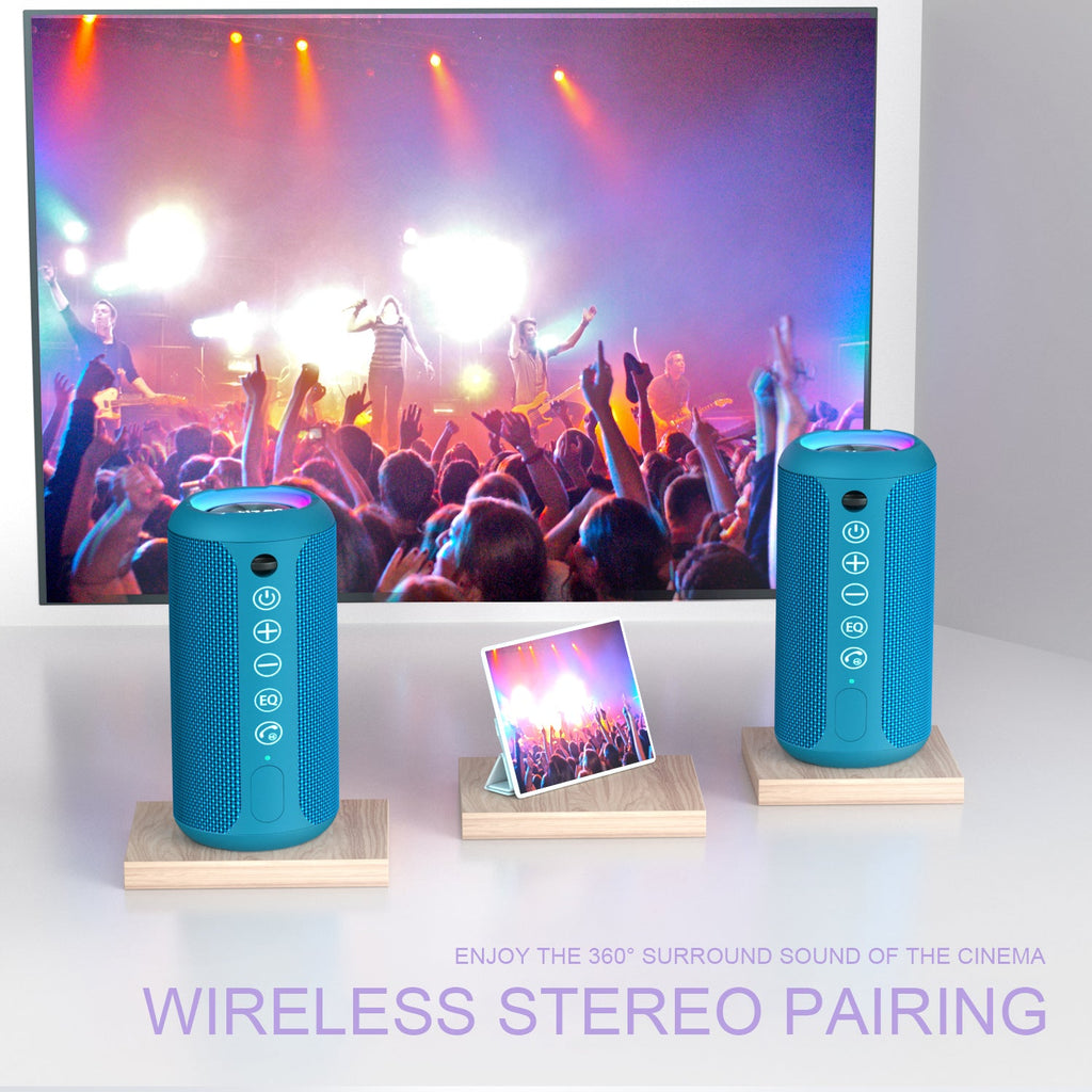 Ortizan 24W 휴대용 Bluetooth 스피커 (블루) (상품 이미지 3)