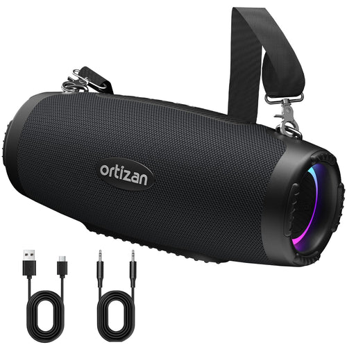 Ortizan 100W 휴대용 Bluetooth 스피커 | IPX7·RGB 조명·12시간 (상품 이미지 1)