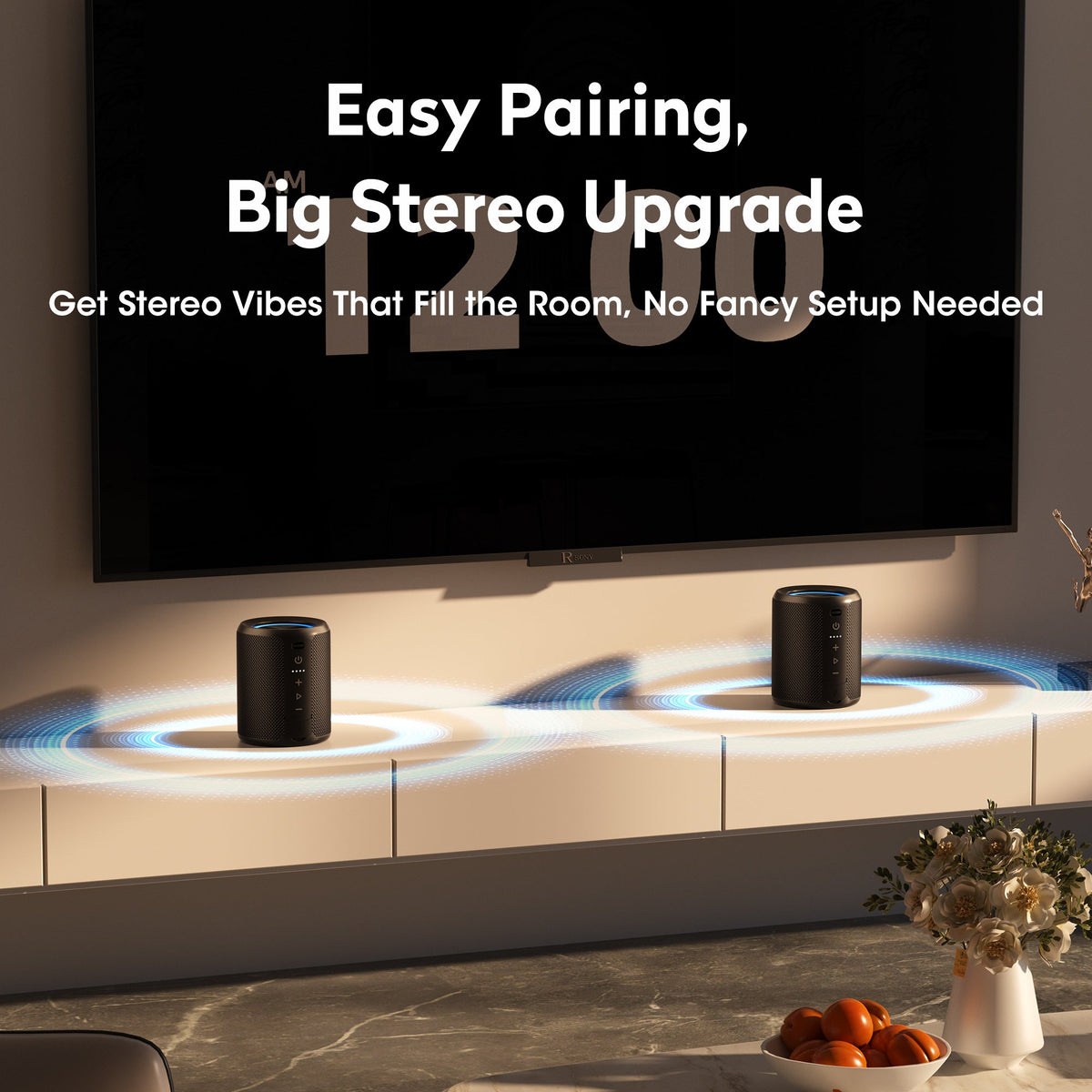 Ortizan 20W 컴팩트 Bluetooth 스피커 | IPX7·15시간·RGB 조명 (상품 이미지 4)